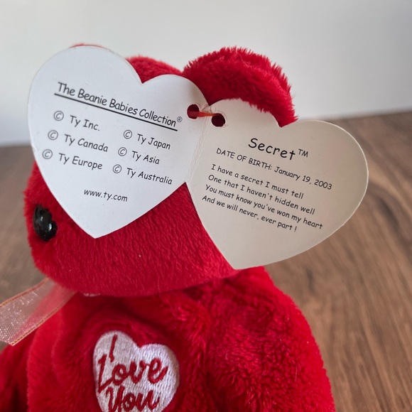 3 FOR $25: Authentic TY Beanie Babies Secret the Bear, 2003. NWT - Picture 3 of 3